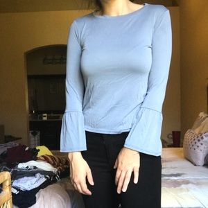 Bell sleeved top